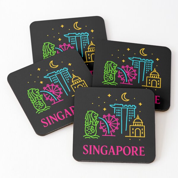 Item preview, Singapore Neon Skyline Collection: Futuristic City Lights designed and sold by Design_Your_Day.