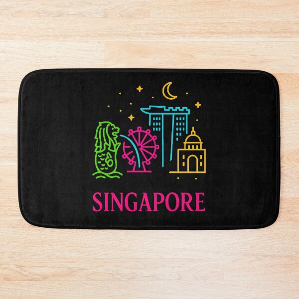 Item preview, Singapore Neon Skyline Collection: Futuristic City Lights designed and sold by Design_Your_Day.