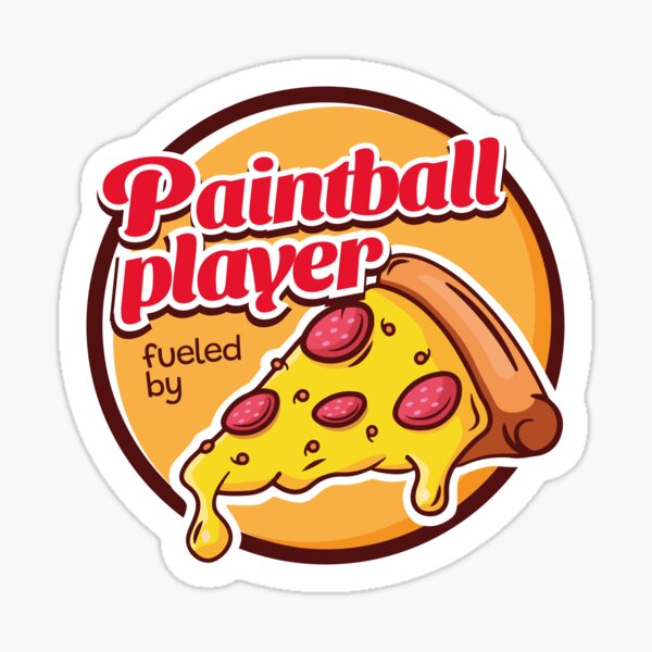 Item preview, Paintball Player Fueled by Pizza designed and sold by MaryAller.