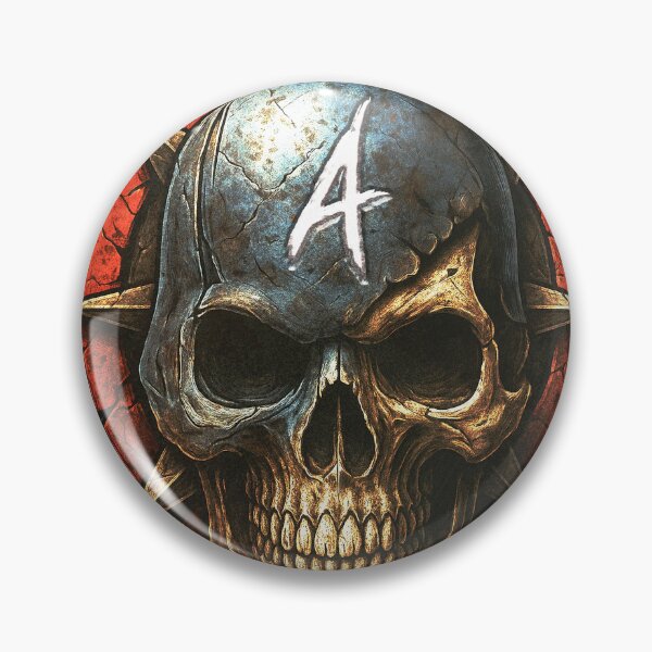 Item preview, Skull Captain A - America Shield designed and sold by ScumNVillainy.