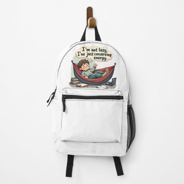 Item preview, Not Lazy – Just Conserving Energy designed and sold by NCLaserDesigns.