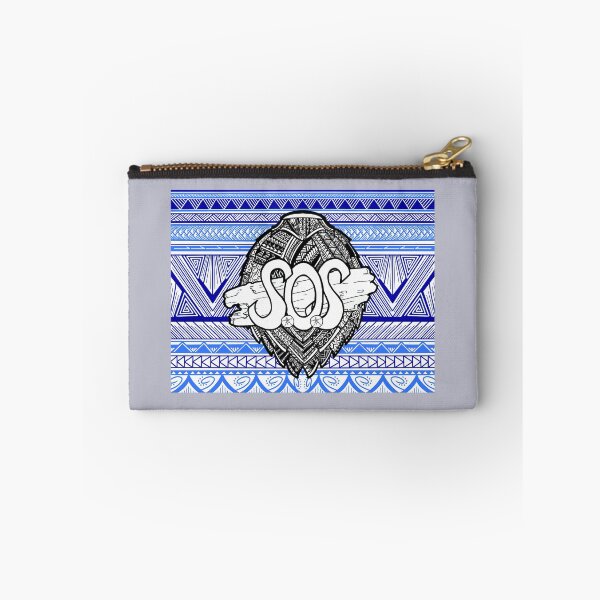 Item preview, SOS Driftwood on Tribal Sea Turtle Shell & Blue Tribal Background designed and sold by Steeb757.
