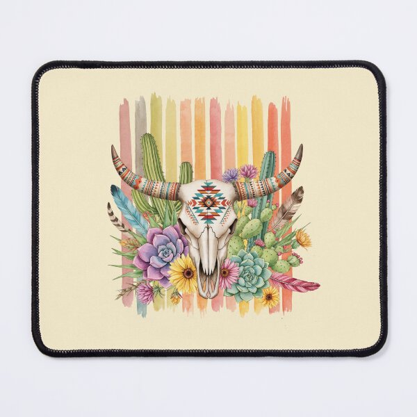 Item preview, Desert cactus, Native Americans, cow Skull and succulents plant, texan catus and flowers designed and sold by Collagedream.
