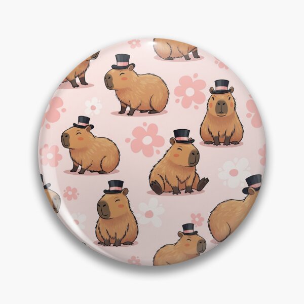 Item preview, Cute Capybara wearing Top Hat designed and sold by MythicPrompts.