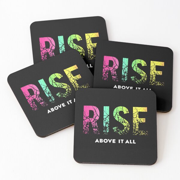 Item preview, Rise Above It All – Cracked Bold Typography designed and sold by PaperCastle.