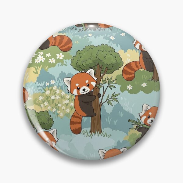 Item preview, Red Panda Bamboo Forest designed and sold by MythicPrompts.