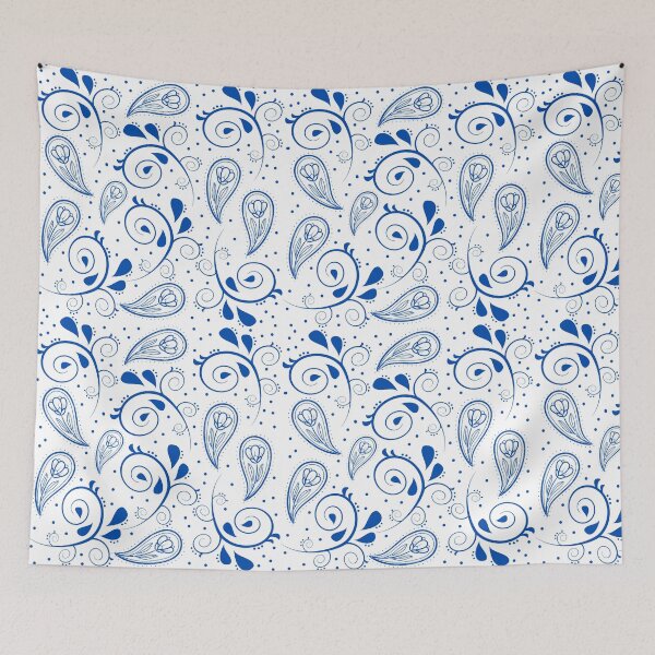 Item preview, Blue Paisley Ornamentation designed and sold by adlkh.