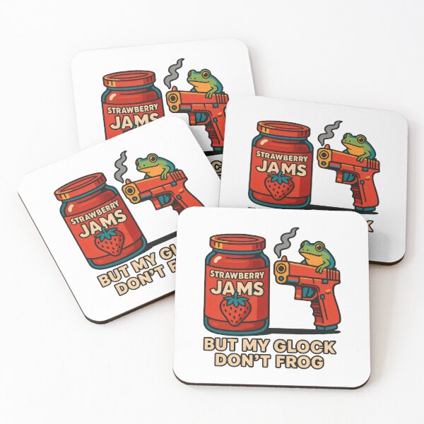 Item preview, Strawberry Jams, Glock, and Frog – Meme Mashup designed and sold by ShineEyePirate.