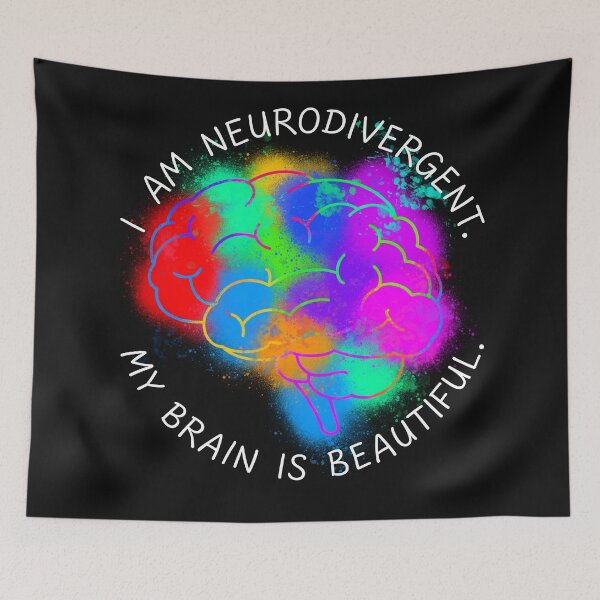 Item preview, I am neurodivergent. My brain is beautiful. 2 designed and sold by Echoes Of Change.