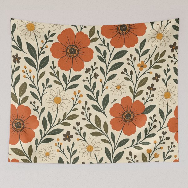 Item preview, Beautifull vintage flower pattern designed and sold by QCena.