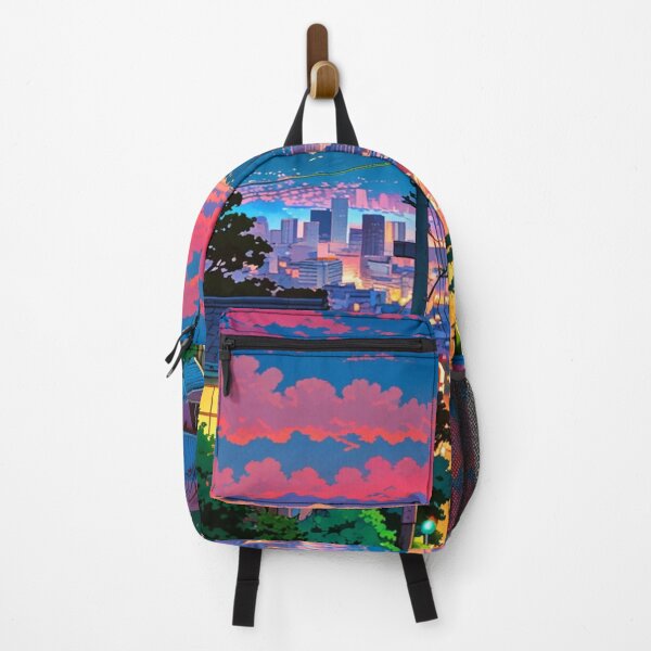 Item preview, “City Lights & Solitude – Anime Dreamscape” designed and sold by KomoFrames.