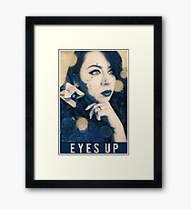 EYES UP Framed Print