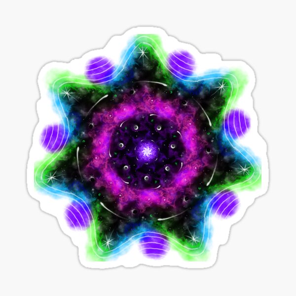Aperçu de l'œuvre Mandala de l'espace créée et vendue par Jamiesaurus-Art.