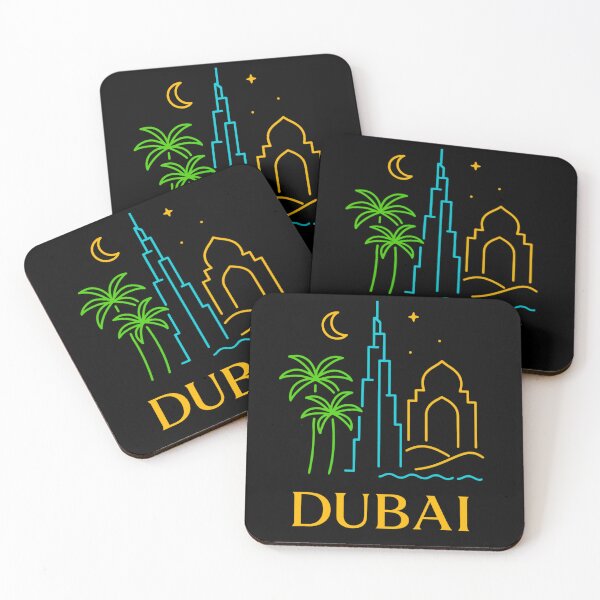 Item preview, Dubai Neon Skyline Collection: Futuristic City Lights designed and sold by Design_Your_Day.