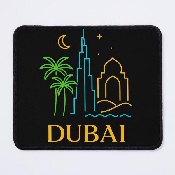 Item preview, Dubai Neon Skyline Collection: Futuristic City Lights designed and sold by Design_Your_Day.