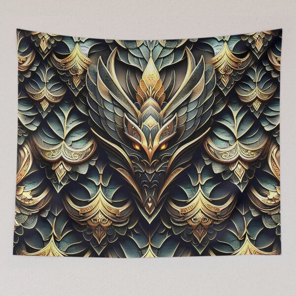 Item preview, Black and Gold Scale Armor designed and sold by Poilon.