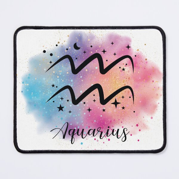 Item preview, Aquarius Zodiac Sign Watercolor – Celestial Star Art designed and sold by Goopis.