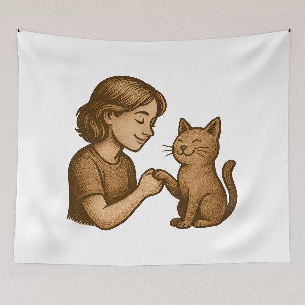 Item preview, My Cat, My Therapist – Vintage Edition designed and sold by ALITOPRINCE.
