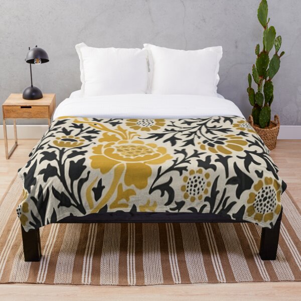 Item preview, Yellow and black trendy flowers designed and sold by BASFARFASHION.