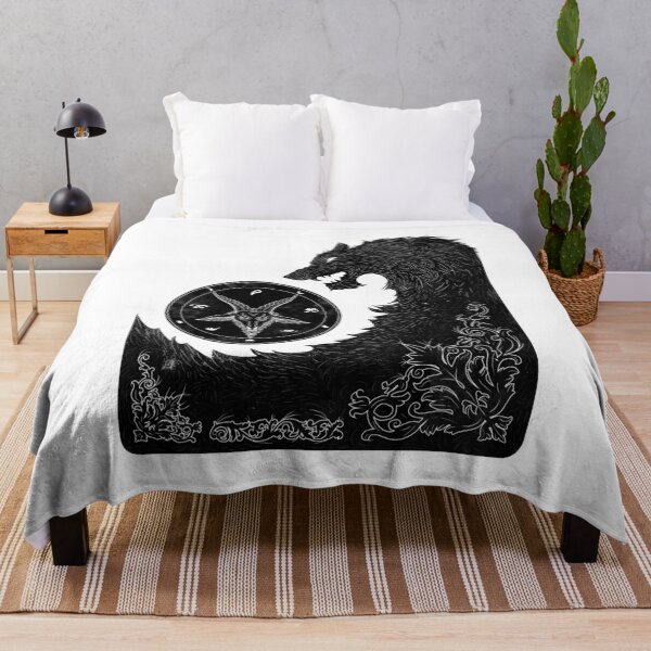 Item preview, good vs evil - wolf vs goat designed and sold by hayrpictures.
