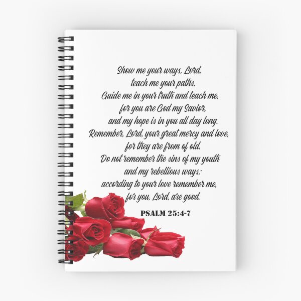 Item preview,  Psalm 25:4-7  Show me your ways, LORD, teach me your paths.  designed and sold by Dailywalker22.