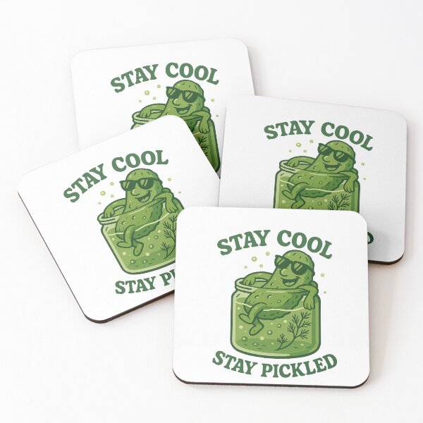 Item preview, Stay Cool Stay Pickled Funny Pickle T-Shirt designed and sold by Dreamteeworks.