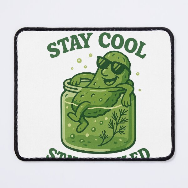 Item preview, Stay Cool Stay Pickled Funny Pickle T-Shirt designed and sold by Dreamteeworks.