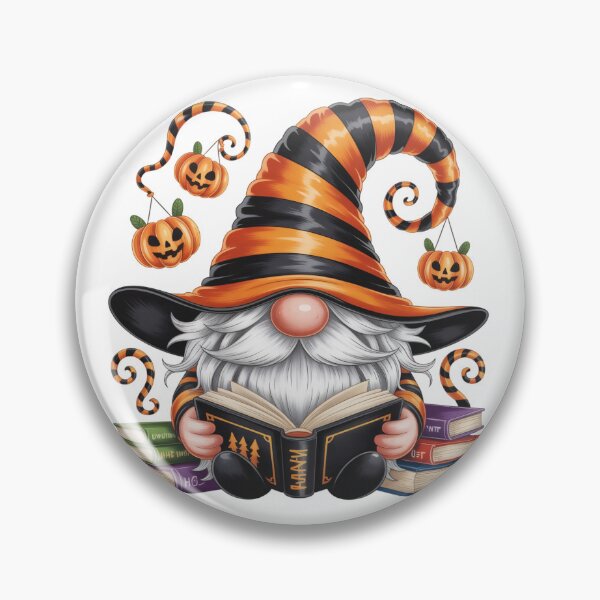 Item preview, halloween gnomes white books designed and sold by jkrphoto.