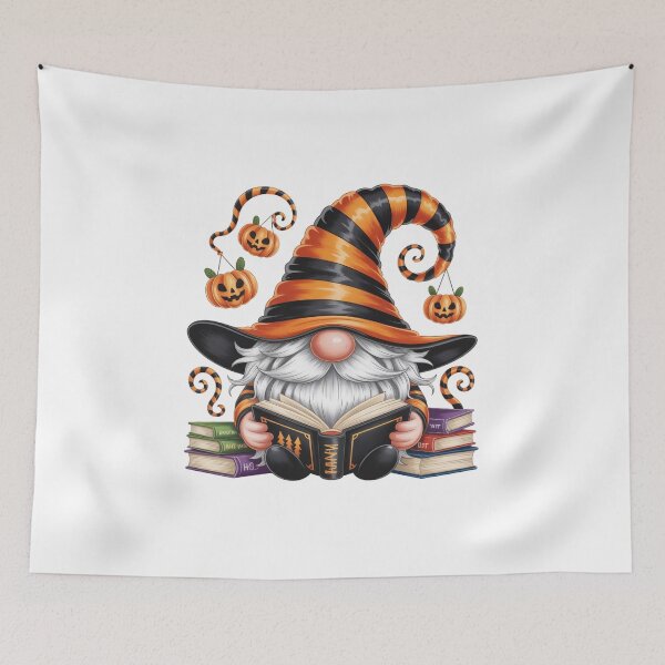 Item preview, halloween gnomes white books designed and sold by jkrphoto.