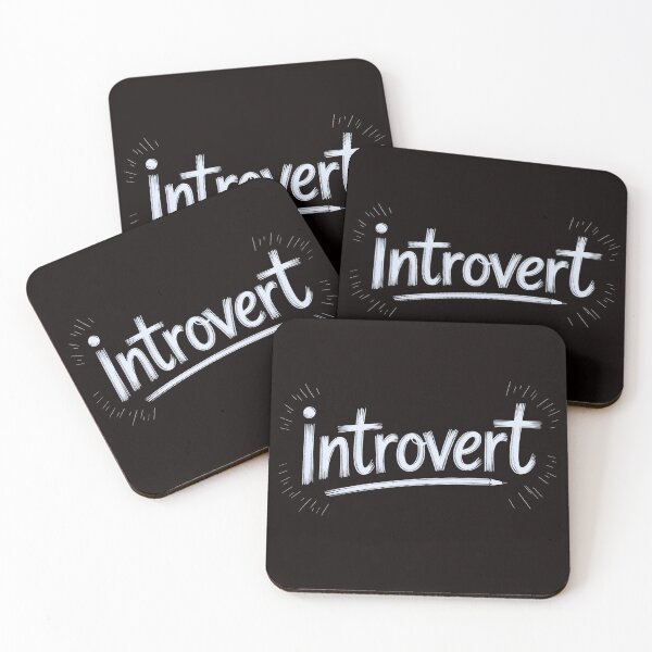 Item preview, Introvert Quotes Quiet Mood – Handwritten Sketch Typography Art designed and sold by Slavicsoul.