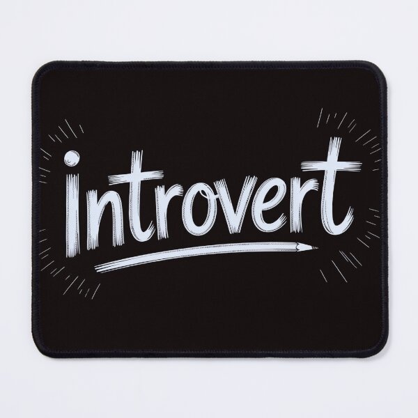 Item preview, Introvert Quotes Quiet Mood – Handwritten Sketch Typography Art designed and sold by Slavicsoul.