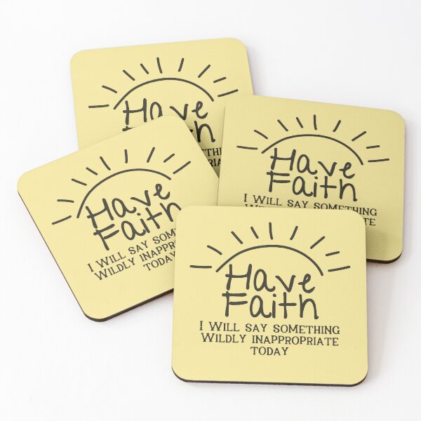 Item preview, Funny Have Faith Sarcastic Saying Inappropriate Awkward Dark designed and sold by TackyTime.