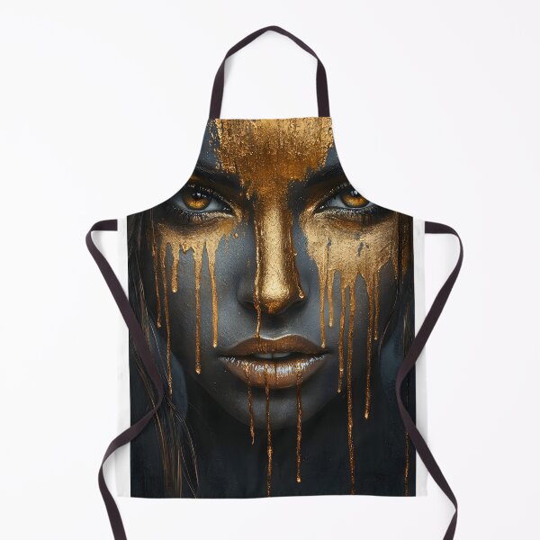 Item preview, Striking Portrait of a Woman with Gold Accents designed and sold by Artessie.