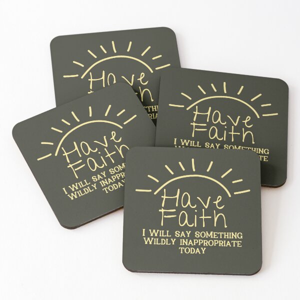 Item preview, Funny Have Faith Sarcastic Saying Inappropriate Awkward Light designed and sold by TackyTime.