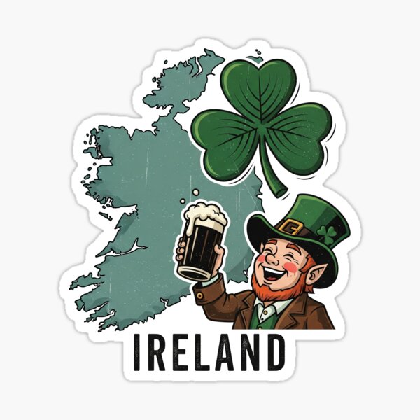 Item preview, Ireland (Country Collection) designed and sold by HeartbeatPrint.
