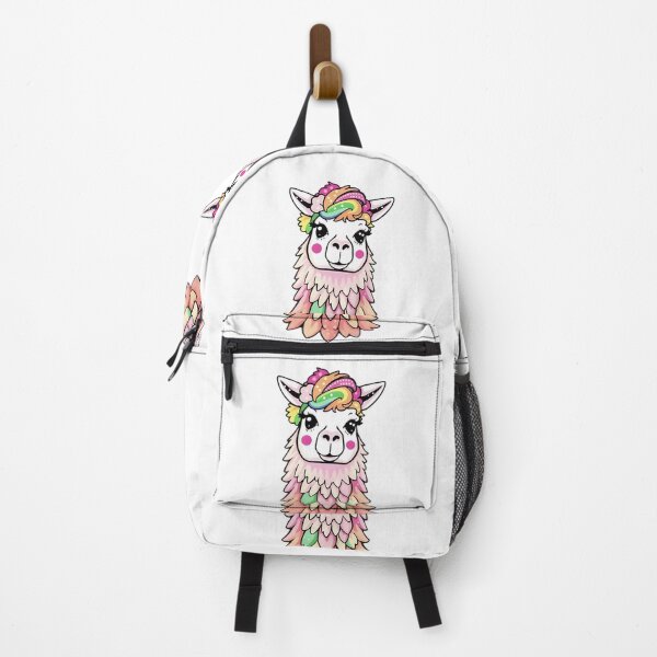 Item preview, Rainbow Glam Llama – Kawaii Pastel Pride Vibes designed and sold by The Sandy Design Store.