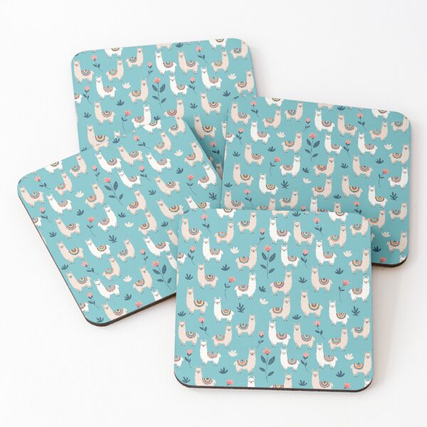 Item preview, Llama Alpaca Flowers Pattern designed and sold by MythicPrompts.