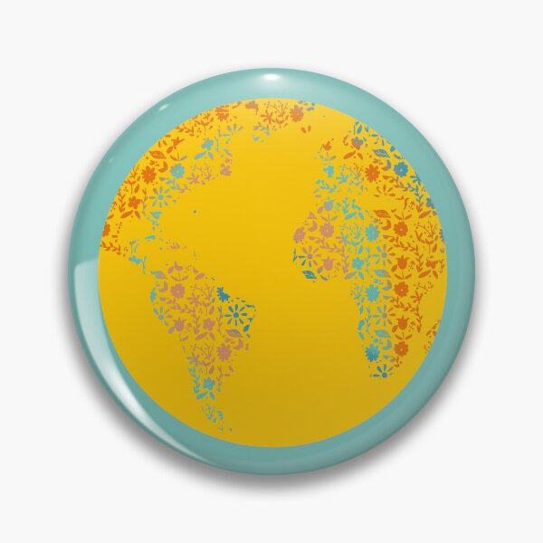 Item preview, Floral Earth Sun With Blue Background  designed and sold by missmann.