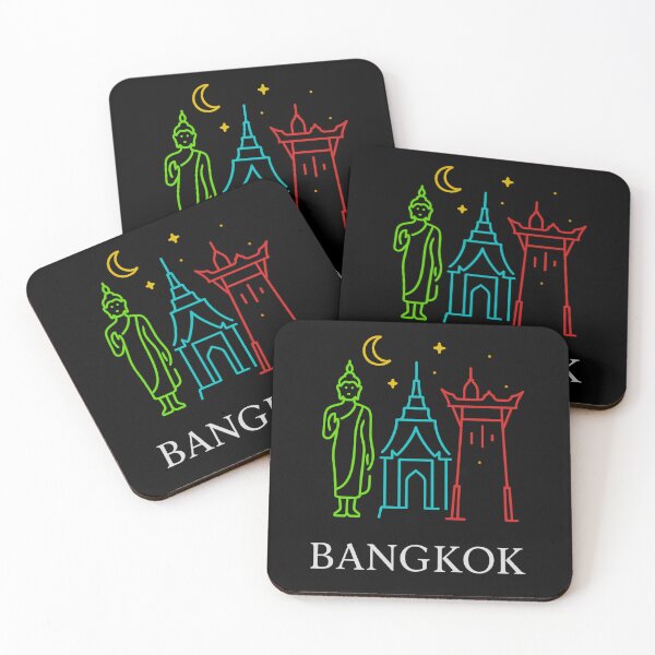 Item preview, Bangkok Neon Skyline Collection: Futuristic City Lights designed and sold by Design_Your_Day.