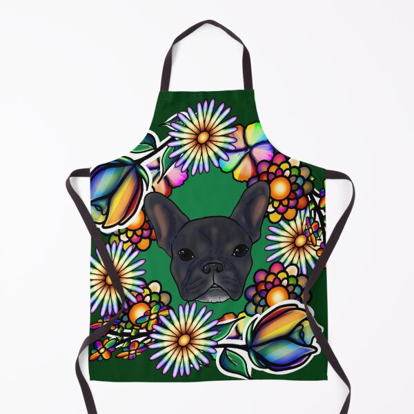 Item preview, Rainbow Flowers French Bulldog designed and sold by ShaeRaindrop.