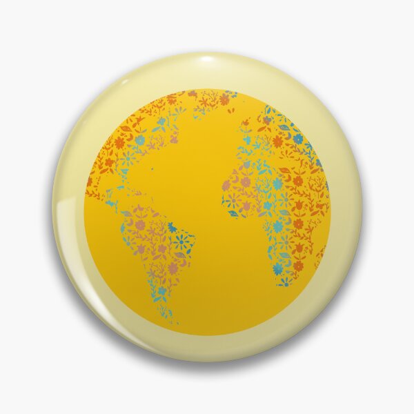 Item preview, Floral Earth Sun With yellow Background  designed and sold by missmann.
