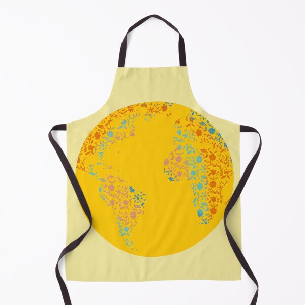 Item preview, Floral Earth Sun With yellow Background designed and sold by missmann.