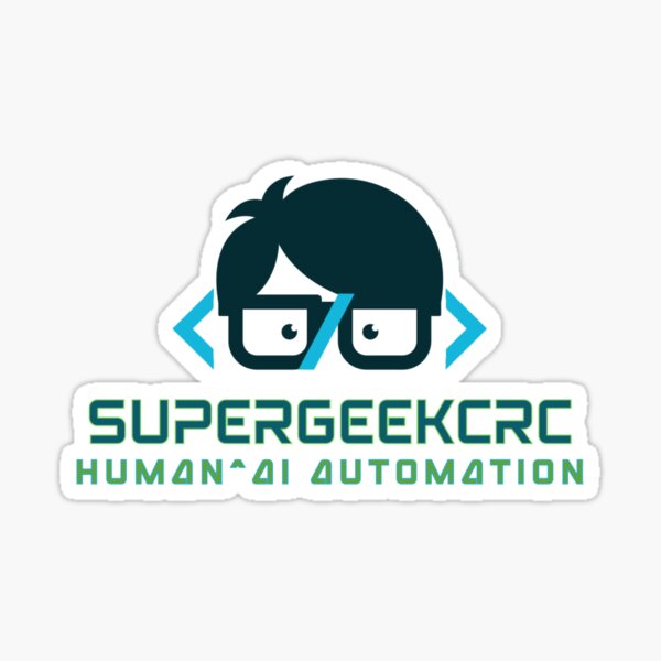 Item preview, SUPERGEEKCRC HUMAN^AI AUTOMATION designed and sold by SUPERGEEK Colony Research Campus.