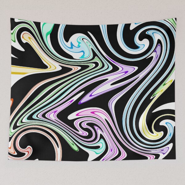 Item preview, Swirling Colors on Black  designed and sold by JaygiesDesign.