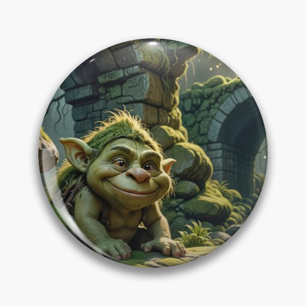 Item preview, Green Troll Under a Stone Bridge designed and sold by Maria Dryfhout.