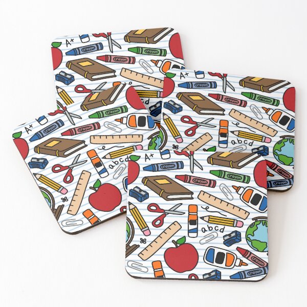 Item preview, Teacher School Supplies Pattern – Education Essentials Design designed and sold by PeaChiArtsi.