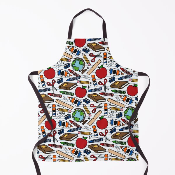 Item preview, Teacher School Supplies Pattern – Education Essentials Design designed and sold by PeaChiArtsi.