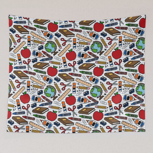 Item preview, Teacher School Supplies Pattern – Education Essentials Design designed and sold by PeaChiArtsi.