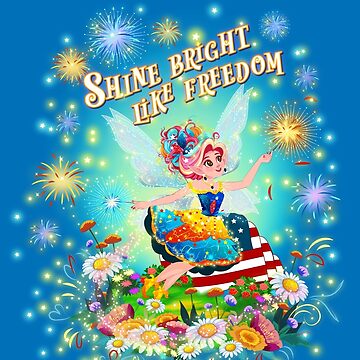 Artwork thumbnail, Celebrate Freedom with Sparkles, Fairy Wings, and Courage! by FairyBookClub