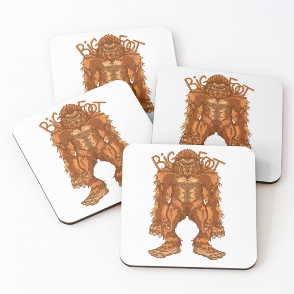 Item preview, Bigfoot legendary monster giant orange standing facing designed and sold by fifou96.